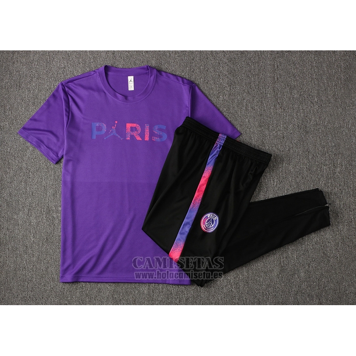 Chandal del Paris Saint-Germain Jordan Manga Corta 2021-2022 Purpura